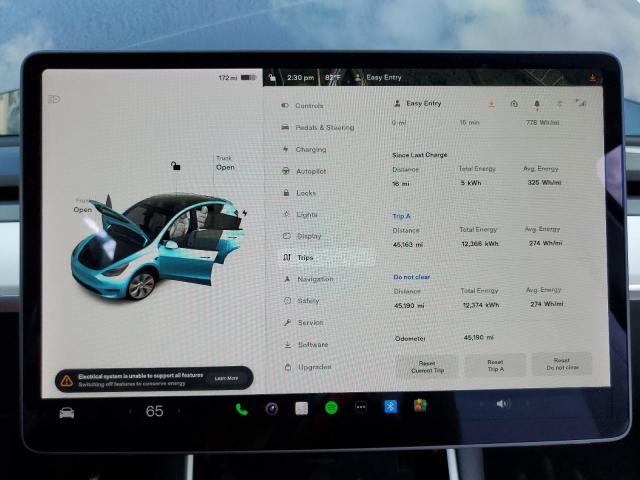 Photo 9 from auction – 2021 TESLA MODEL Y with VIN 5YJYGDEE4MF075219