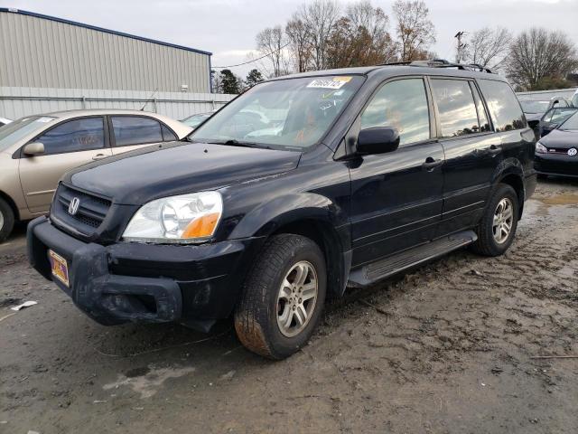 HONDA PILOT EXL 2004 with VIN 2HKYF18714H605081 - Photo from auction