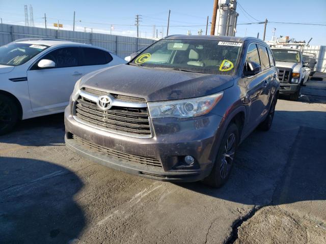 TOYOTA HIGHLANDER 2016 with VIN 5TDKKRFH6GS133339 - Photo from auction