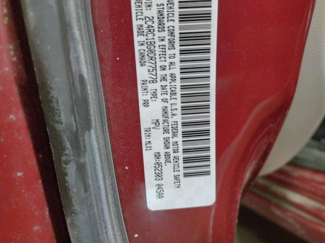 Photo 14 from auction – 2013 CHRYSLER TOWN & COU with VIN 2C4RC1BG0DR775778