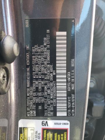 Photo 14 from auction – 2009 TOYOTA VENZA with VIN 4T3BE11A39U004477