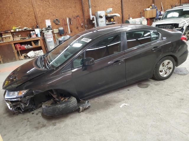 HONDA CIVIC LX 2013 with VIN 19XFB2F53DE219762 - Photo from auction