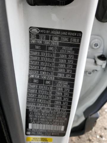 Photo 14 from auction – 2019 LAND ROVER RANGE ROVE with VIN SALVP2RX8KH346419
