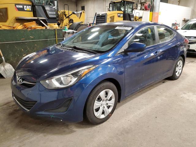 HYUNDAI ELANTRA SE 2016 with VIN 5NPDH4AE3GH784666 - Photo from auction