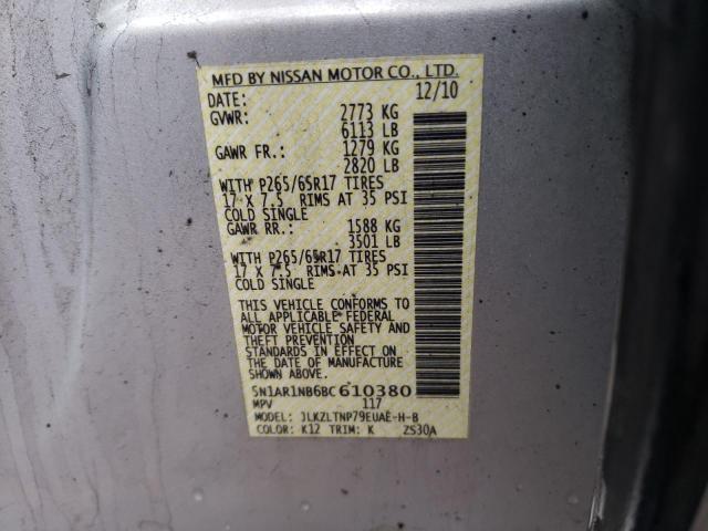 صورة رقم 14 من المزاد - 2011 NISSAN PATHFINDER مع VIN 5N1AR1NB6BC610380