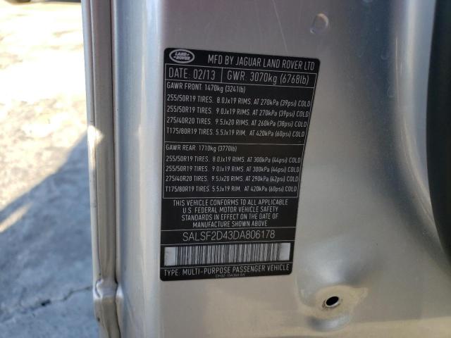 Photo 14 from auction – 2013 LAND ROVER RANGE ROVE with VIN SALSF2D43DA806178