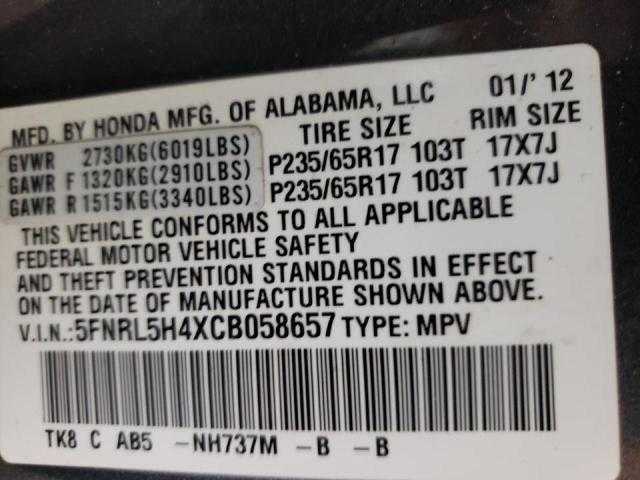 Photo 14 from auction – 2012 HONDA ODYSSEY EX with VIN 5FNRL5H4XCB058657