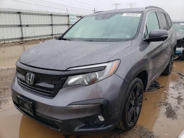 HONDA PILOT SE 2022 with VIN 5FNYF6H23NB014705 - Photo from auction