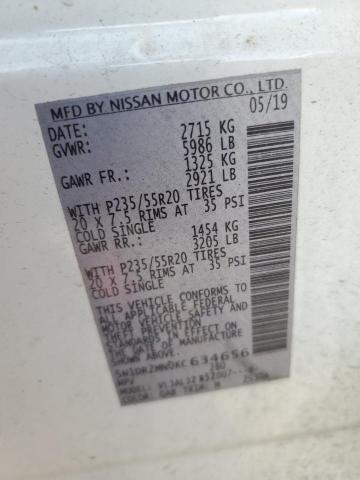 Photo 14 from auction – 2019 NISSAN PATHFINDER with VIN 5N1DR2MN0KC634656