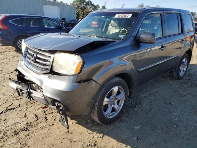 HONDA PILOT EXL 2012 with VIN 5FNYF3H57CB042240 - Photo from auction