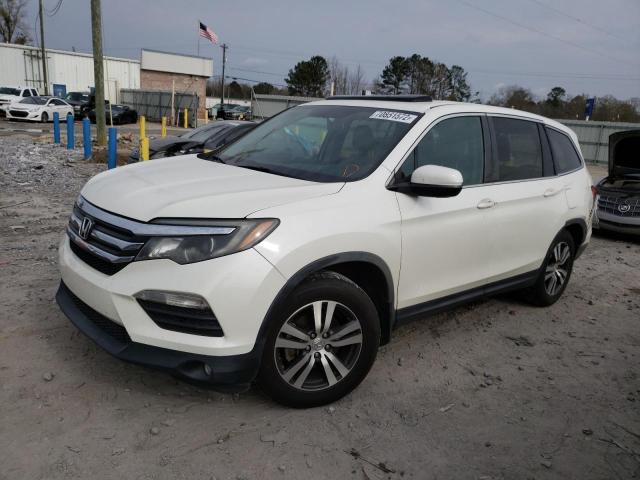 HONDA PILOT EXLN 2016 with VIN 5FNYF5H78GB040063 - Photo from auction