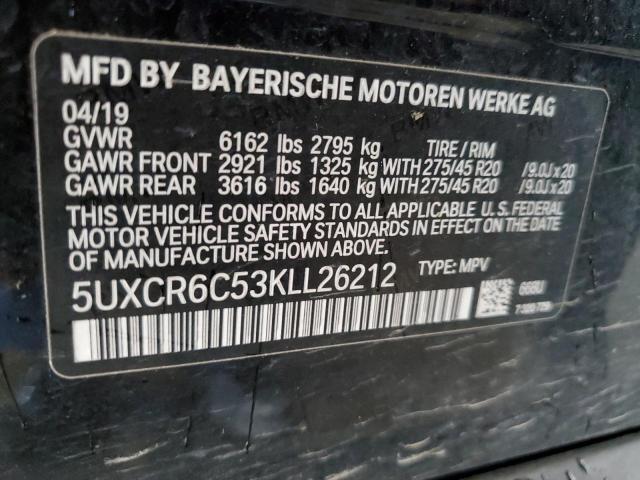 Photo 14 from auction – 2019 BMW X5 XDRIVE4 with VIN 5UXCR6C53KLL26212