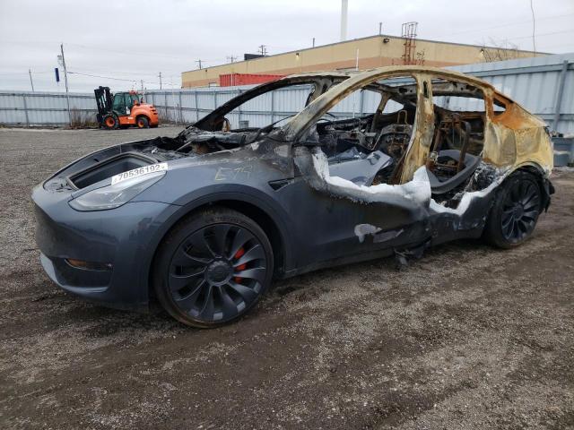 TESLA MODEL Y 2022 with VIN 7SAYGDEF4NF466366 - Photo from auction