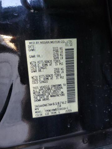 Photo 14 from auction – 2010 NISSAN ARMADA PLA with VIN 5N1AA0NE7AN618762
