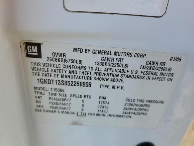 Photo 14 from auction – 2005 GMC ENVOY with VIN 1GKDT13S852260898
