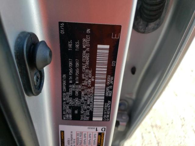 Photo 14 from auction – 2016 TOYOTA 4RUNNER SR with VIN JTEBU5JRXG5314996