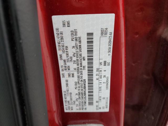 Photo 14 from auction – 2019 FORD ESCAPE TIT with VIN 1FMCU0J98KUB84528