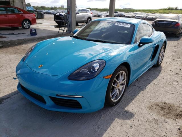 PORSCHE CAYMAN 2018 with VIN WP0AA2A85JK261440 - Photo from auction
