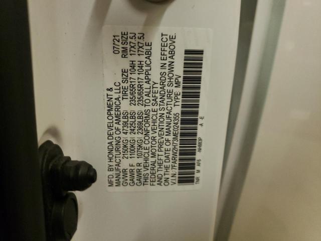 Photo 14 from auction – 2021 HONDA CR-V SE with VIN 7FARW2H73ME024355