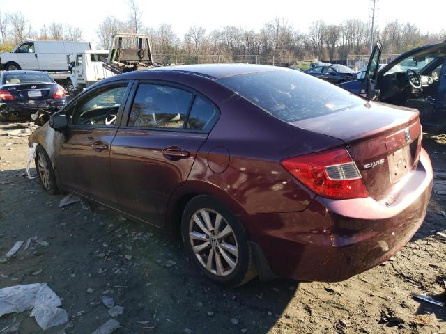 Photo 2 from auction – 2012 HONDA CIVIC EXL with VIN 19XFB2F96CE378406