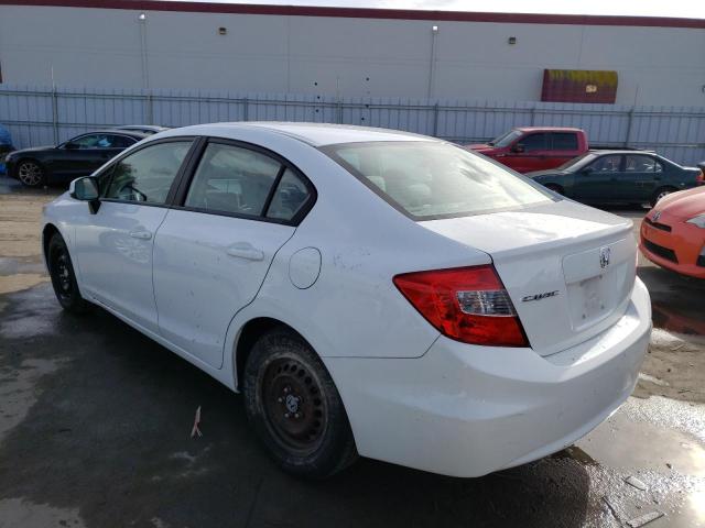 Photo 2 from auction – 2012 HONDA CIVIC LX with VIN 2HGFB2F55CH331743
