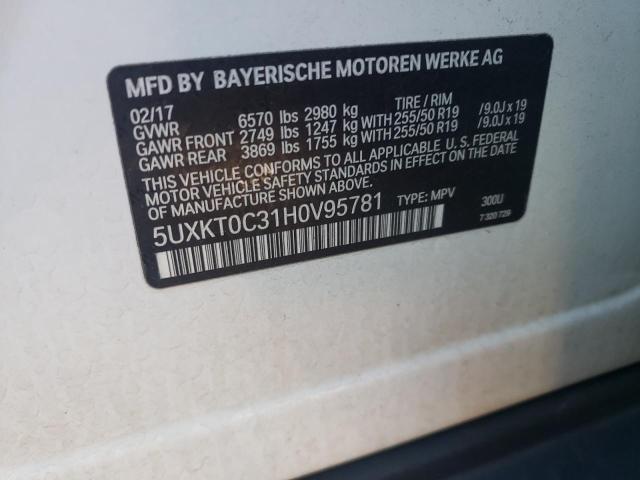 Photo 14 from auction – 2017 BMW X5 XDR40E with VIN 5UXKT0C31H0V95781