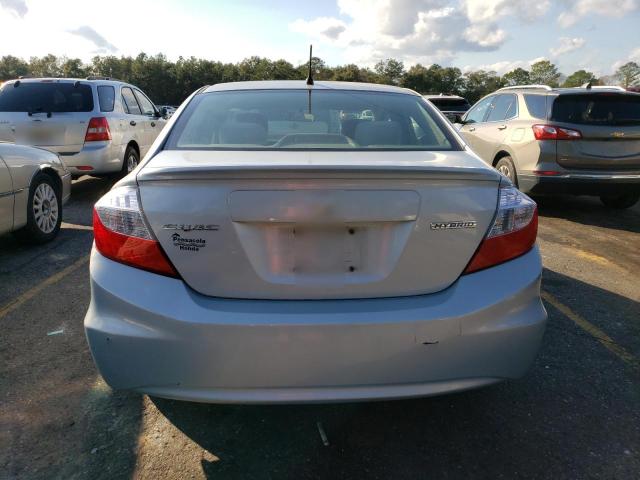 Photo 6 from auction – 2012 HONDA CIVIC HYBR with VIN JHMFB4F2XCS001796