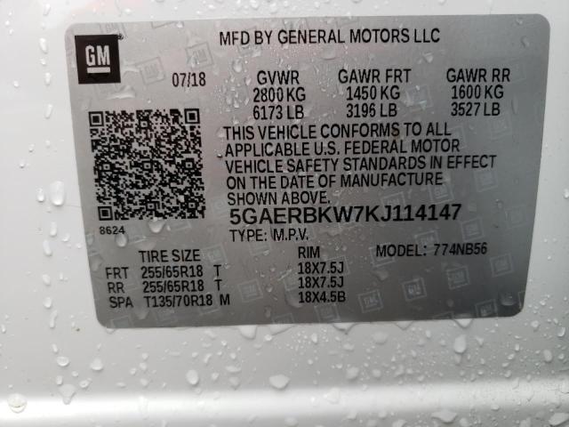Photo 14 from auction – 2019 BUICK ENCLAVE ES with VIN 5GAERBKW7KJ114147