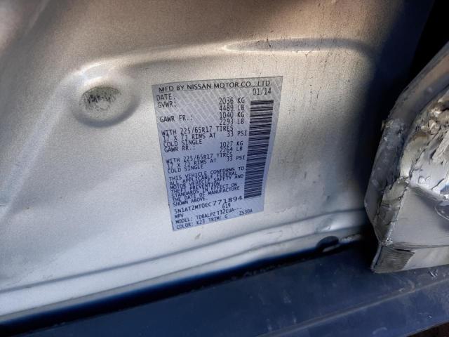 Photo 14 from auction – 2014 NISSAN ROGUE S with VIN 5N1AT2MT0EC771894
