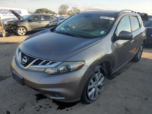 NISSAN MURANO S 2012 with VIN JN8AZ1MW7CW212432 - Photo from auction