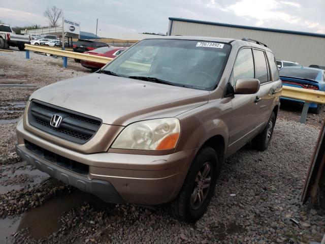 HONDA PILOT EXL 2004 with VIN 2HKYF18544H520346 - Photo from auction