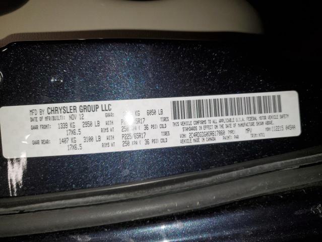 Photo 14 from auction – 2013 DODGE GRAND CARA with VIN 2C4RDGDG0DR617860