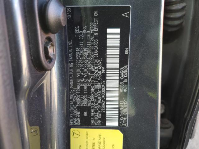 Zdjęcie 14 z aukcji – 2006 LEXUS RX 330 z VIN 2T2HA31UX6C093459
