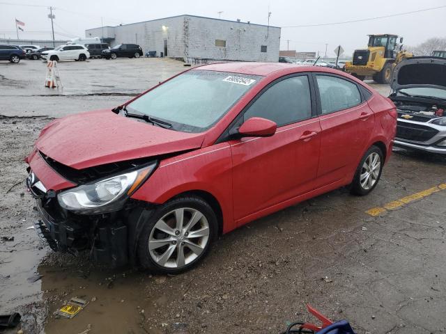 HYUNDAI ACCENT GLS 2012 with VIN KMHCU4AE3CU144881 - Photo from auction