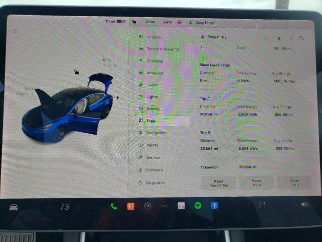 Photo 9 from auction – 2019 TESLA MODEL 3 with VIN 5YJ3E1EA7KF486073
