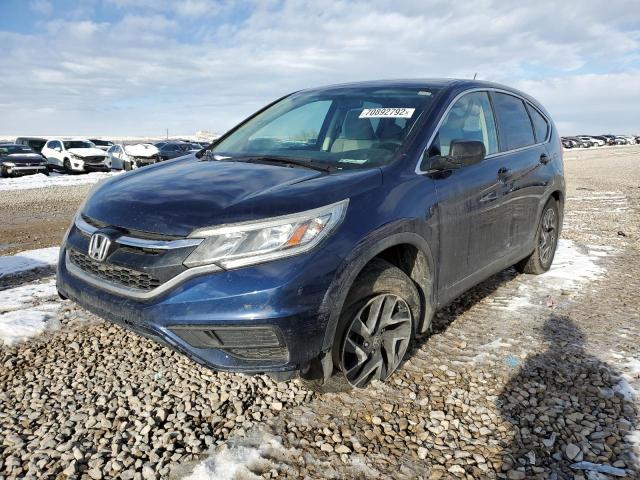 HONDA CR-V SE 2016 with VIN 2HKRM4H47GH640729 - Photo from auction