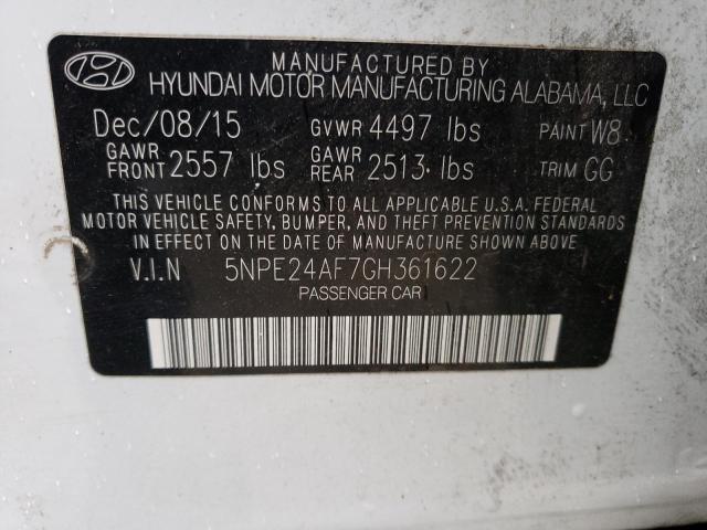 Photo 14 from auction – 2016 HYUNDAI SONATA SE with VIN 5NPE24AF7GH361622