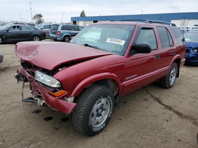 CHEVROLET BLAZER 2003 with VIN 1GNDT13X43K129432 - Photo from auction