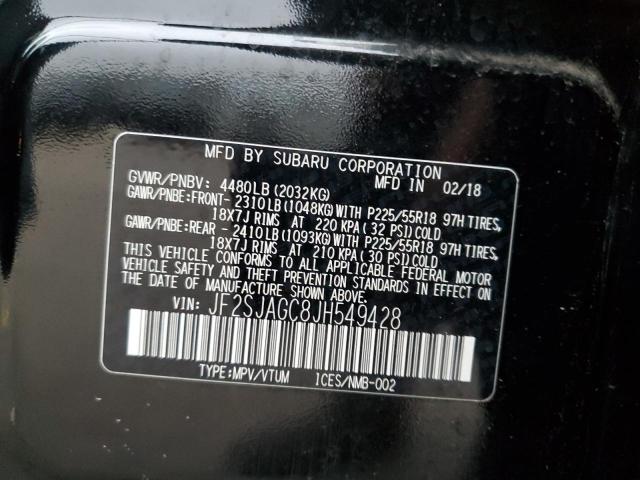 Photo 14 from auction – 2018 SUBARU FORESTER 2 with VIN JF2SJAGC8JH549428