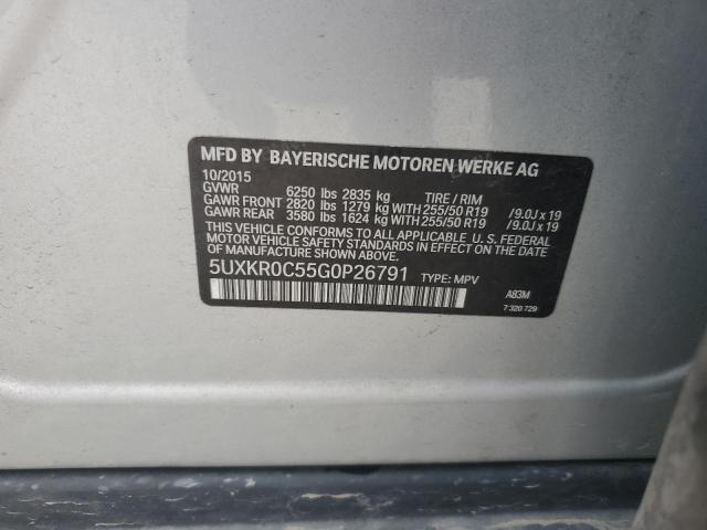 Photo 14 from auction – 2016 BMW X5 XDRIVE3 with VIN 5UXKR0C55G0P26791