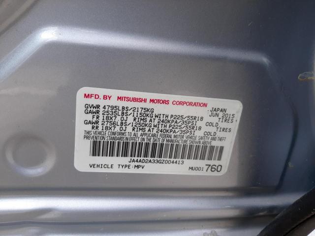Фото 14 с аукциона – 2016 MITSUBISHI OUTLANDER с VIN JA4AD2A33GZ004413