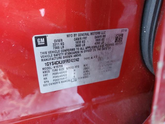 Photo 14 from auction – 2015 CADILLAC ESCALADE P with VIN 1GYS4CKJ0FR242242
