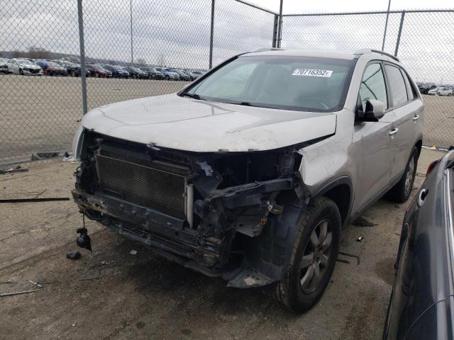 KIA SORENTO LX 2013 with VIN 5XYKT3A62DG407967 - Photo from auction