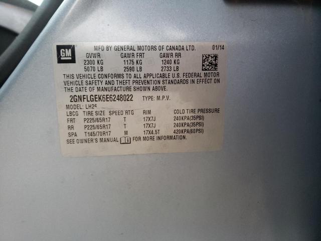 Photo 14 from auction – 2014 CHEVROLET EQUINOX LT with VIN 2GNFLGEK6E6248022
