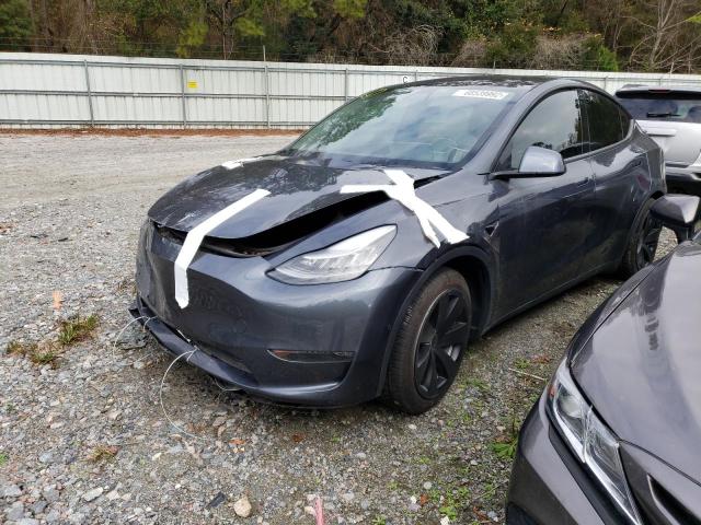 TESLA MODEL Y 2021 with VIN 5YJYGDEE6MF067591 - Photo from auction