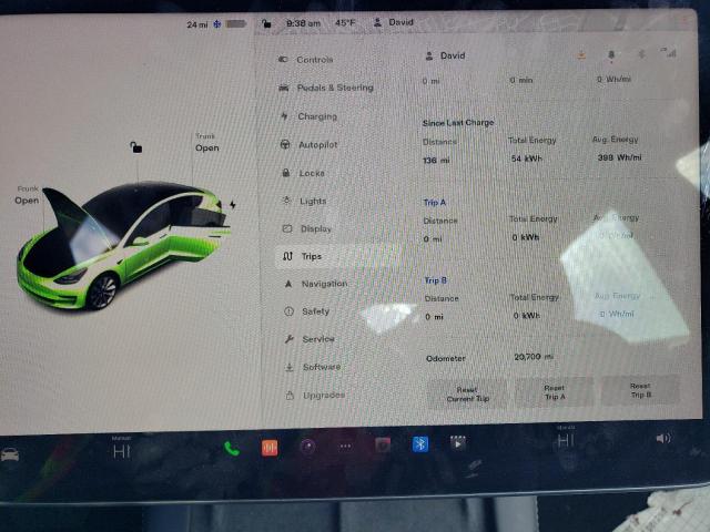 Photo 9 from auction – 2022 TESLA MODEL 3 with VIN 5YJ3E1EB9NF289368