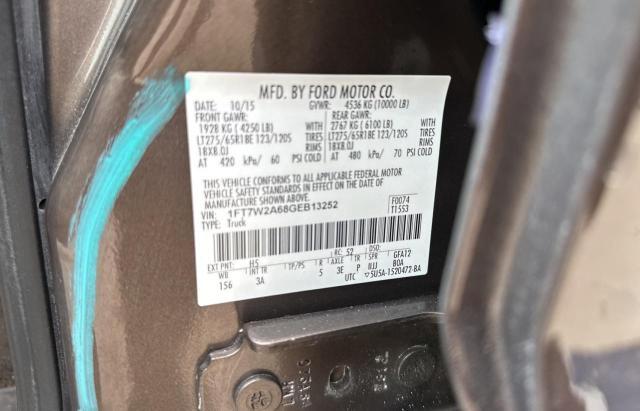 Photo 10 from auction – 2016 FORD F250 SUPER with VIN 1FT7W2A68GEB13252