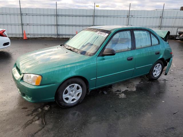 HYUNDAI ACCENT GL 2001 with VIN KMHCG45C61U216220 - Photo from auction