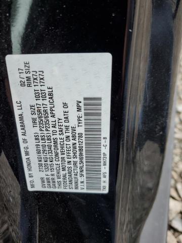 Photo 14 from auction – 2017 HONDA ODYSSEY EX with VIN 5FNRL5H69HB012780