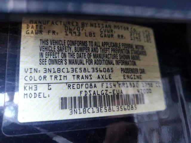 Photo 14 from auction – 2008 NISSAN VERSA S with VIN 3N1BC13E58L356085